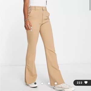 Abercrombie & Fitch tailored flare pant split hem
